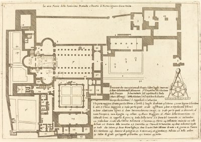 Planta da Igreja da Santa Natividade de Jacques Callot