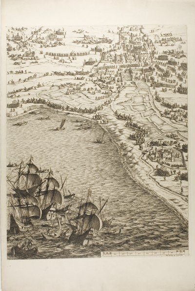 Placa Seis de O Cerco de La Rochelle de Jacques Callot