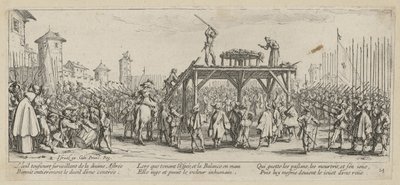 Rad, página 14 da série «Os horrores da guerra» de Jacques Callot