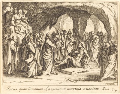 Ressurreição de Lázaro de Jacques Callot