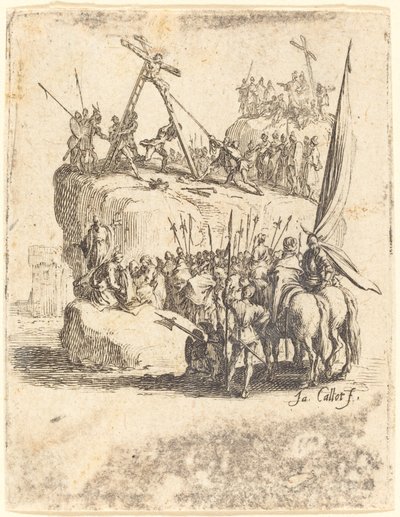 Raising of the Cross, c. 16241625. de Jacques Callot