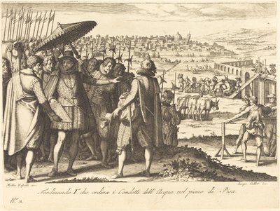 Restauração do Aqueduto de Pisa de Jacques Callot