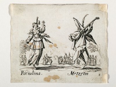 Riculina e Metzetin, figuras da Commedia dell