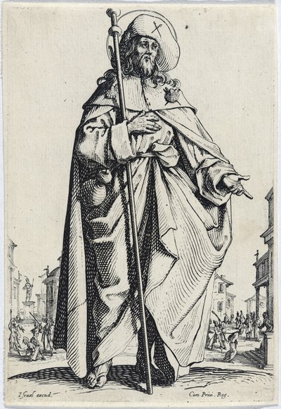 São Tiago o Maior de Les Grands Apôtres (Os Grandes Apóstolos), 1631 de Jacques Callot