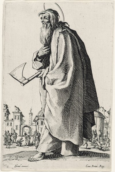 São Tadeu ou São Judas de Les Grands Apôtres (Os Grandes Apóstolos), 1631 de Jacques Callot