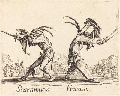 Scaramucia e Fricasso de Jacques Callot