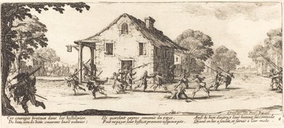 Cena de pilhagem de Jacques Callot