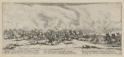 Batalha, página 3 da série «Os horrores da guerra» de Jacques Callot