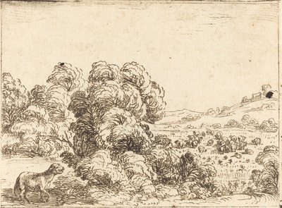 Ovelha Chamando Cordeiro de Jacques Callot