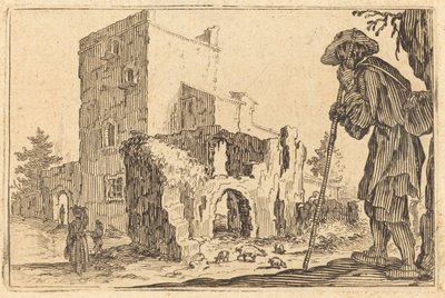 O Pastor e as Ruínas de Jacques Callot