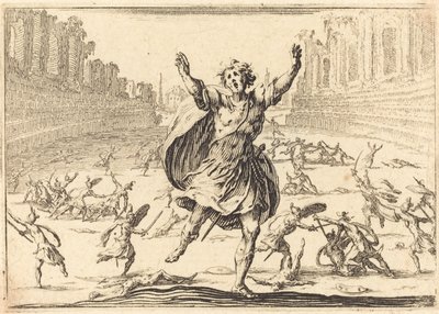 Escaramuça em um circo romano de Jacques Callot