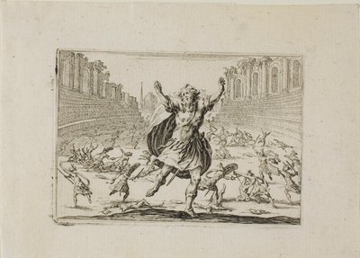 Escaramuça no Circo, de Os Caprichos de Jacques Callot