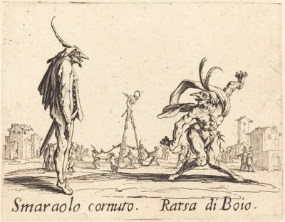 Smaralo Cornuto e Ratsa di Boio de Jacques Callot