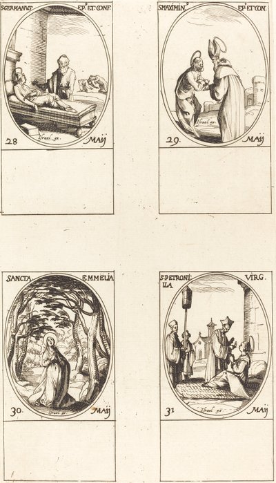 St. Germano de Paris; St. Maximino St. Emmélia; St. Petronilla de Jacques Callot