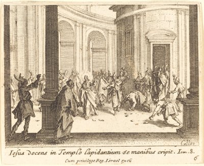 Apedrejamento de Jesus de Jacques Callot