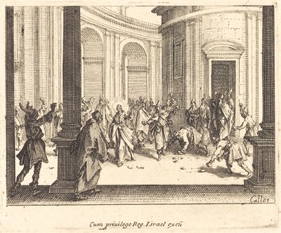 Apedrejamento de Jesus de Jacques Callot