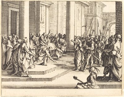 Apedrejamento de Jesus, 1635. de Jacques Callot