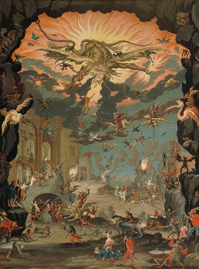 Tentação de Santo António, por Jacques Callot (1592-1635) de Jacques Callot