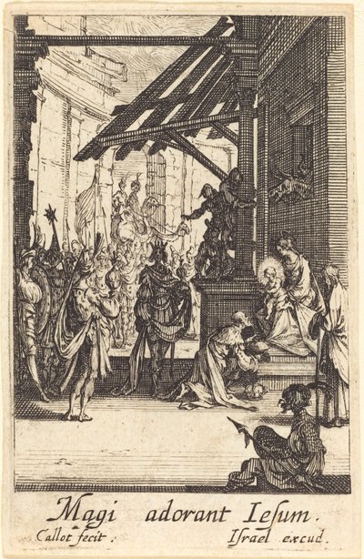 A adoração dos magos de Jacques Callot