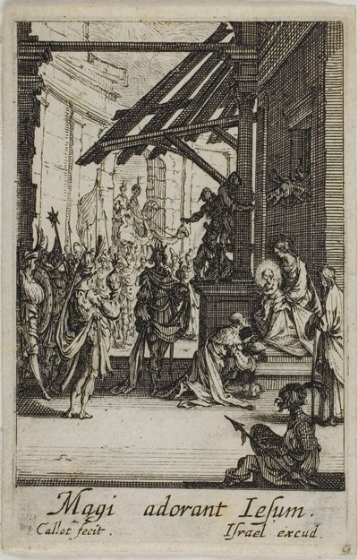 A Adoração dos Magos, de A Vida da Virgem de Jacques Callot