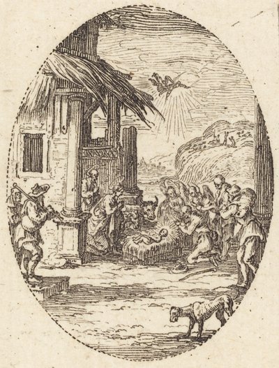 A adoração dos pastores de Jacques Callot