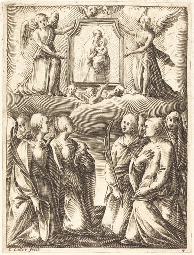 A Adoração da Virgem e do Menino de Jacques Callot