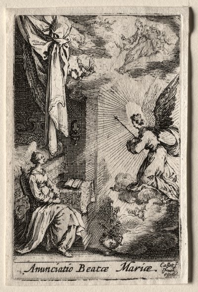 A Vida da Virgem: A Anunciação de Jacques Callot
