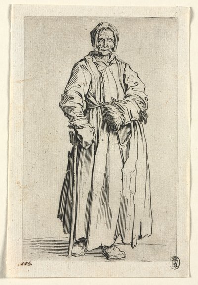Os Mendigos: Mulher de Um Olho, c. 1623 de Jacques Callot