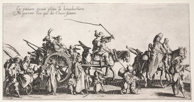 Os boêmios, c. 1621-1625. de Jacques Callot