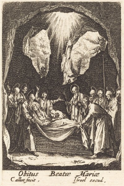 O Enterro da Virgem de Jacques Callot