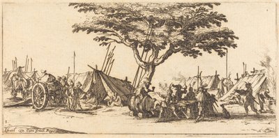 O Campo, c. 1633. de Jacques Callot