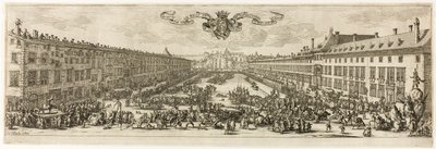 O Carrière, ou Rue Neuve, em Nancy (The New Street) de Jacques Callot