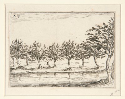 As Colunas na Margem da Água - nº 23 da série de Jacques Callot