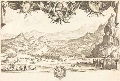 O Combate de Avigliana, em ou depois de 1631. de Jacques Callot
