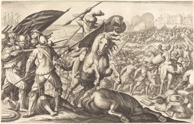 A derrota da cavalaria turca, c. 1614. de Jacques Callot