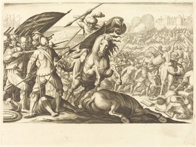 A derrota da cavalaria turca, c. 1614. de Jacques Callot