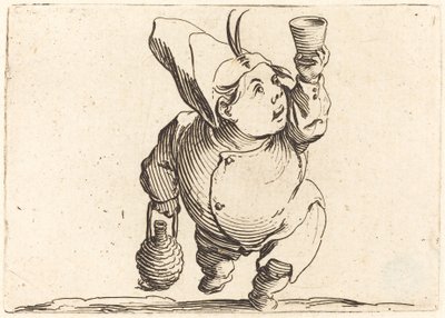 O bebedor, vista frontal, c. 1622. de Jacques Callot