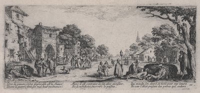 Os moribundos à beira da estrada (Les Mourants sur le bord des routes), de &39;As misérias da guerra&39; de Jacques Callot