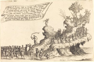 O flutuador do Monte Parnaso de Jacques Callot