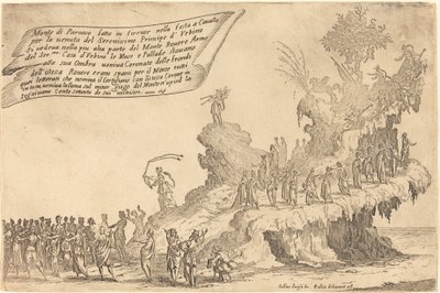 O flutuador do Monte Parnaso de Jacques Callot