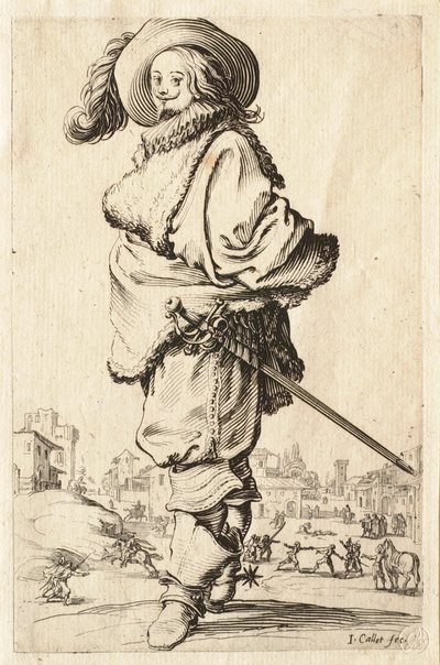 O cavalheiro com casaco de pele de Jacques Callot