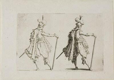 O cavalheiro com uma bengala grande, de Os Caprichos de Jacques Callot