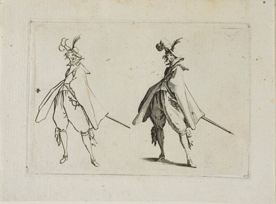 O Cavalheiro de Casaco Grande, Visto de Frente, de Os Caprichos de Jacques Callot