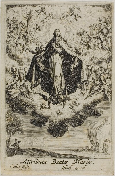 A Glorificação da Virgem, de A Vida da Virgem de Jacques Callot