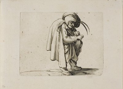 O jogador Hurdy-Gurdy, de Varie Figure Gobbi de Jacques Callot
