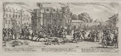 As Grandes Misérias da Guerra: Devastação de um Mosteiro de Jacques Callot