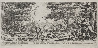 As Grandes Misérias da Guerra: A Vingança do Camponês de Jacques Callot