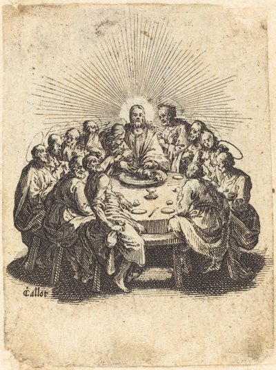 A Última Ceia, 1618. de Jacques Callot