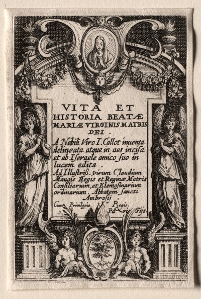 A Vida da Virgem de Jacques Callot