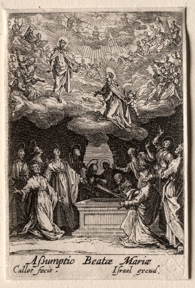 A Vida da Virgem: A Assunção da Virgem de Jacques Callot